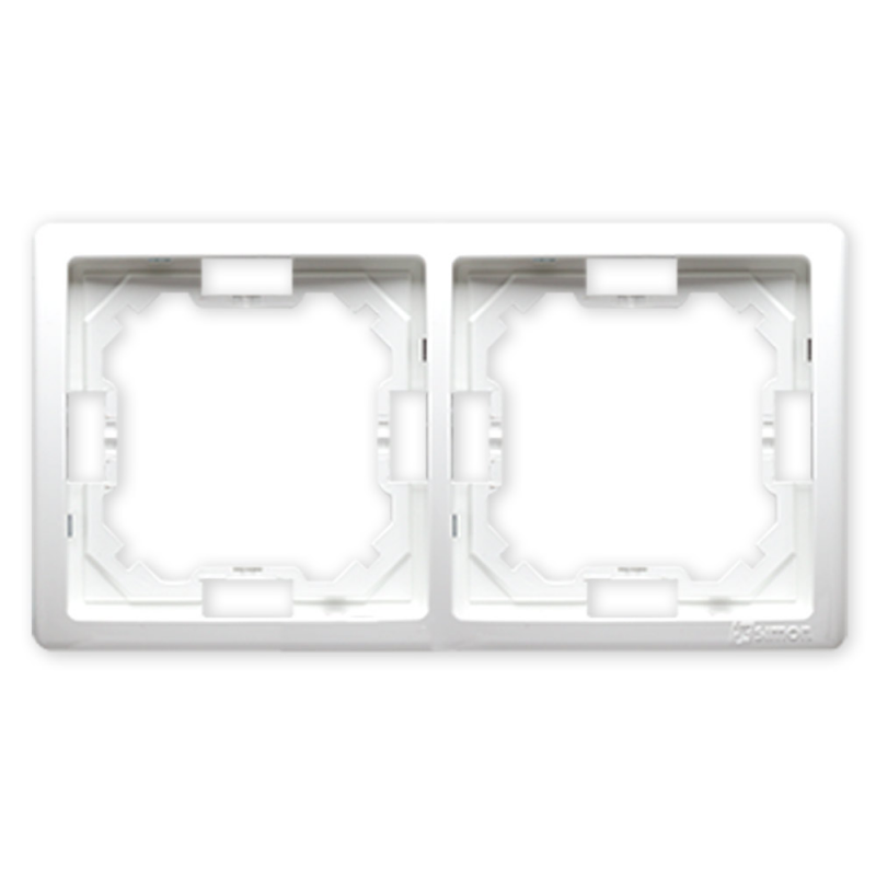 Simon Basic RAMKA PODWÓJNA biała Kontakt Simon