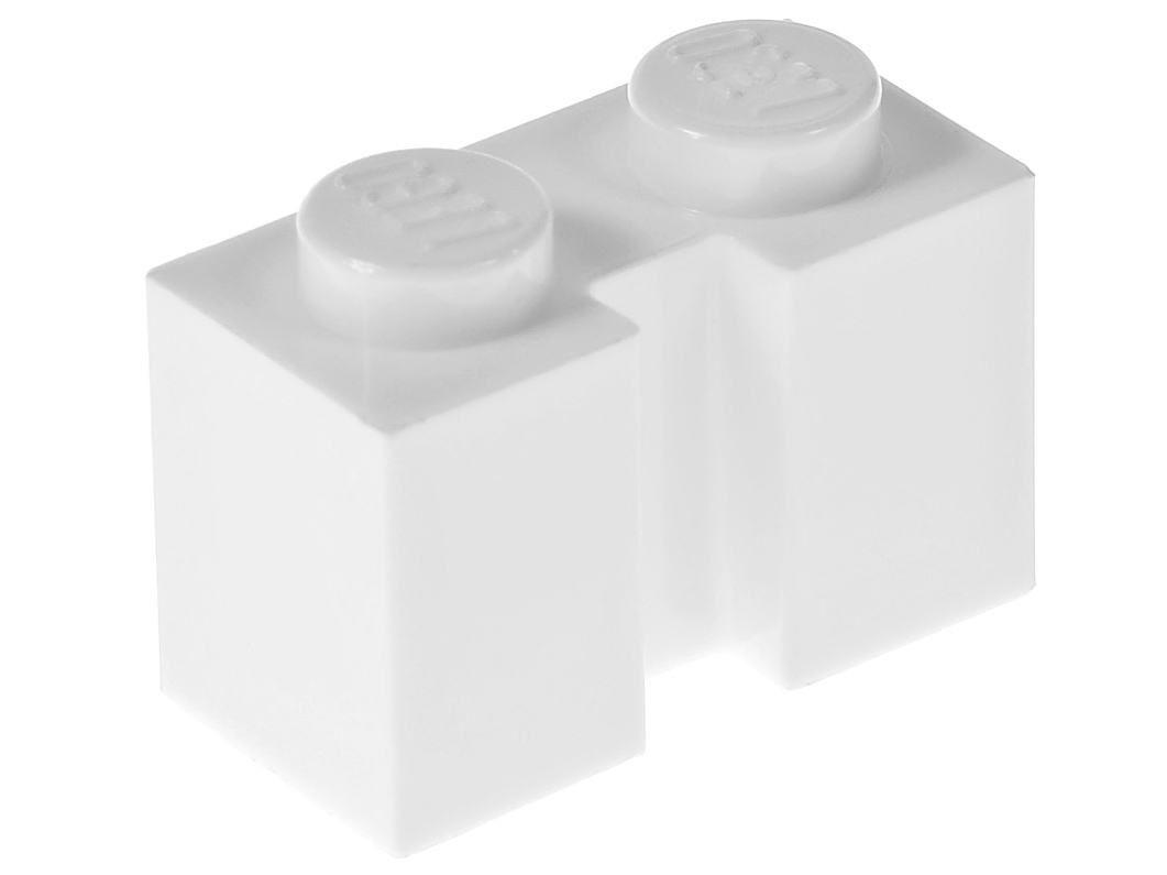 

Lego Klocek z rowkiem 1x2 4216 biały 2 szt.