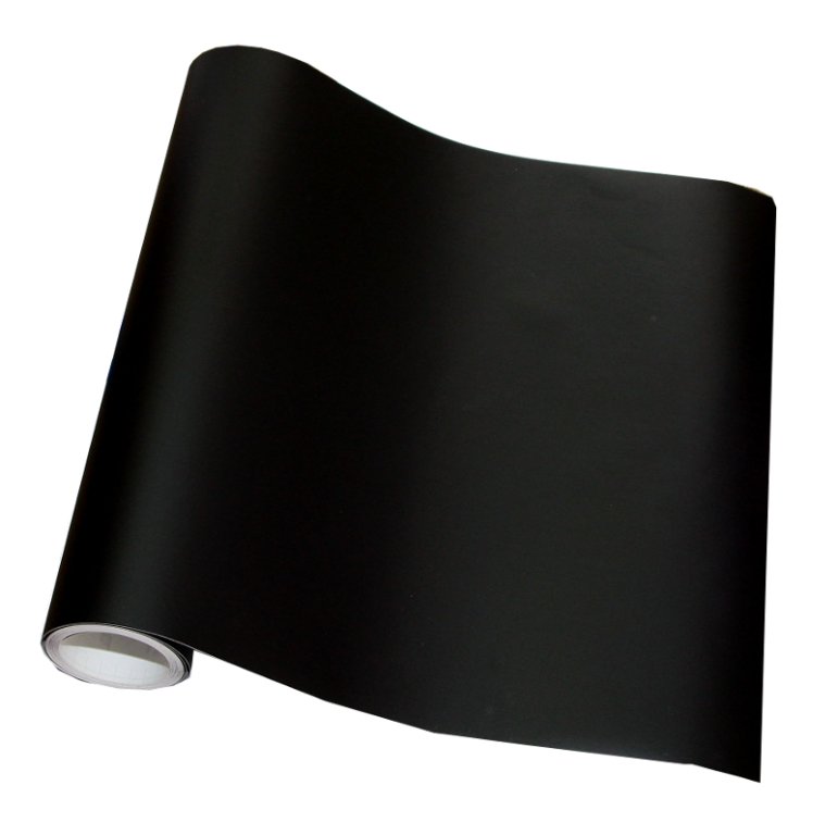 

Folia, Tło samoprzylepne Czarne Wysokość 50cm