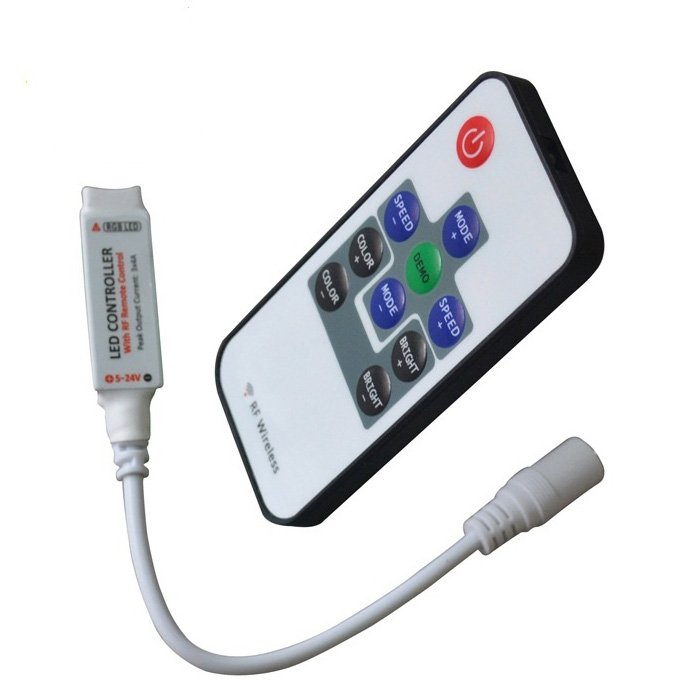 

Sterownik Rgb Kontroler Rf radiowy 10P mini Led 01
