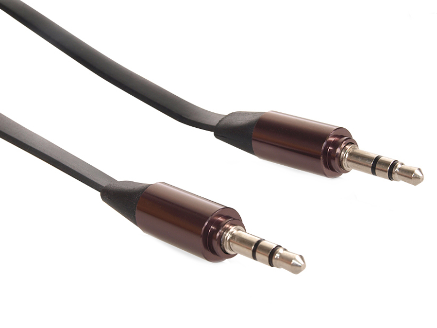 

Przewód Kabel Płaski Aux Jack 3,5mm Nieplączący 1m