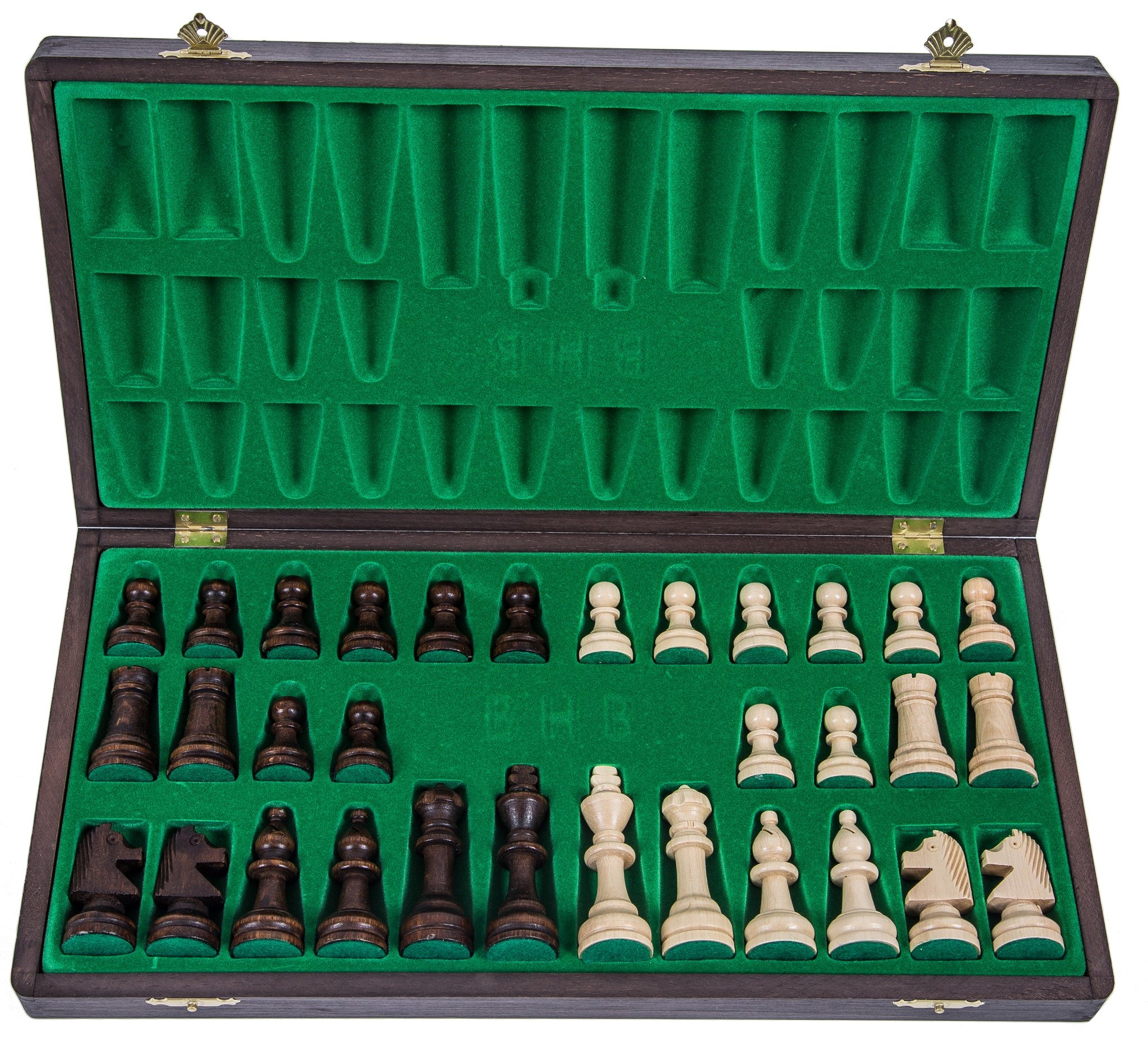 OUTLET - Szachy drewniane TURNIEJOWE NR 4 - WENGE - 37 x 37 cm Nazwa Turniejowe nr 4 Wenge