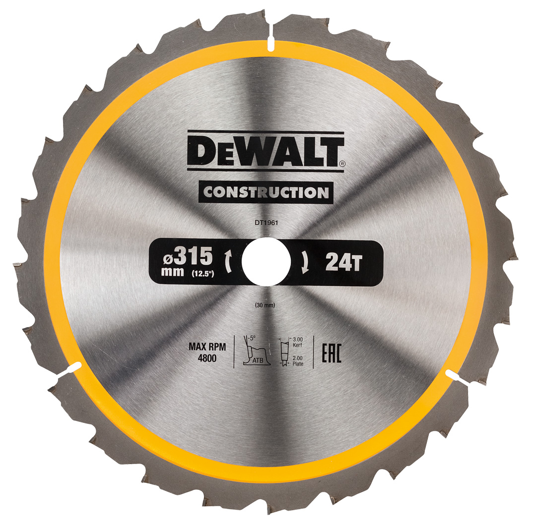 

DeWalt DT1961 tarcza piła do drewna 315mm 30mm 24z
