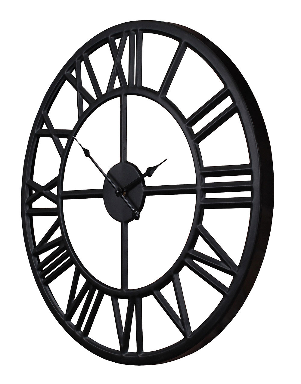 

Zegar czarny nowoczesny loft retro na ścianę 45cm