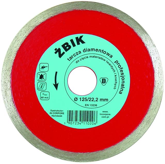IN CORPORE ŻBIK 125MM TARCZA DIAMENTOWA DO GRESU