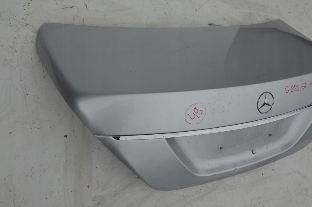 MERCEDES S KLASA W221 KLAPA TYLNA BAGAŻNIKA TYŁ Jakość części (zgodnie z GVO) O - oryginał z logo producenta pojazdu (OE)