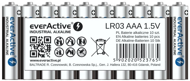 

Bateria alkaliczna everActive Aaa (R3) 10 szt.