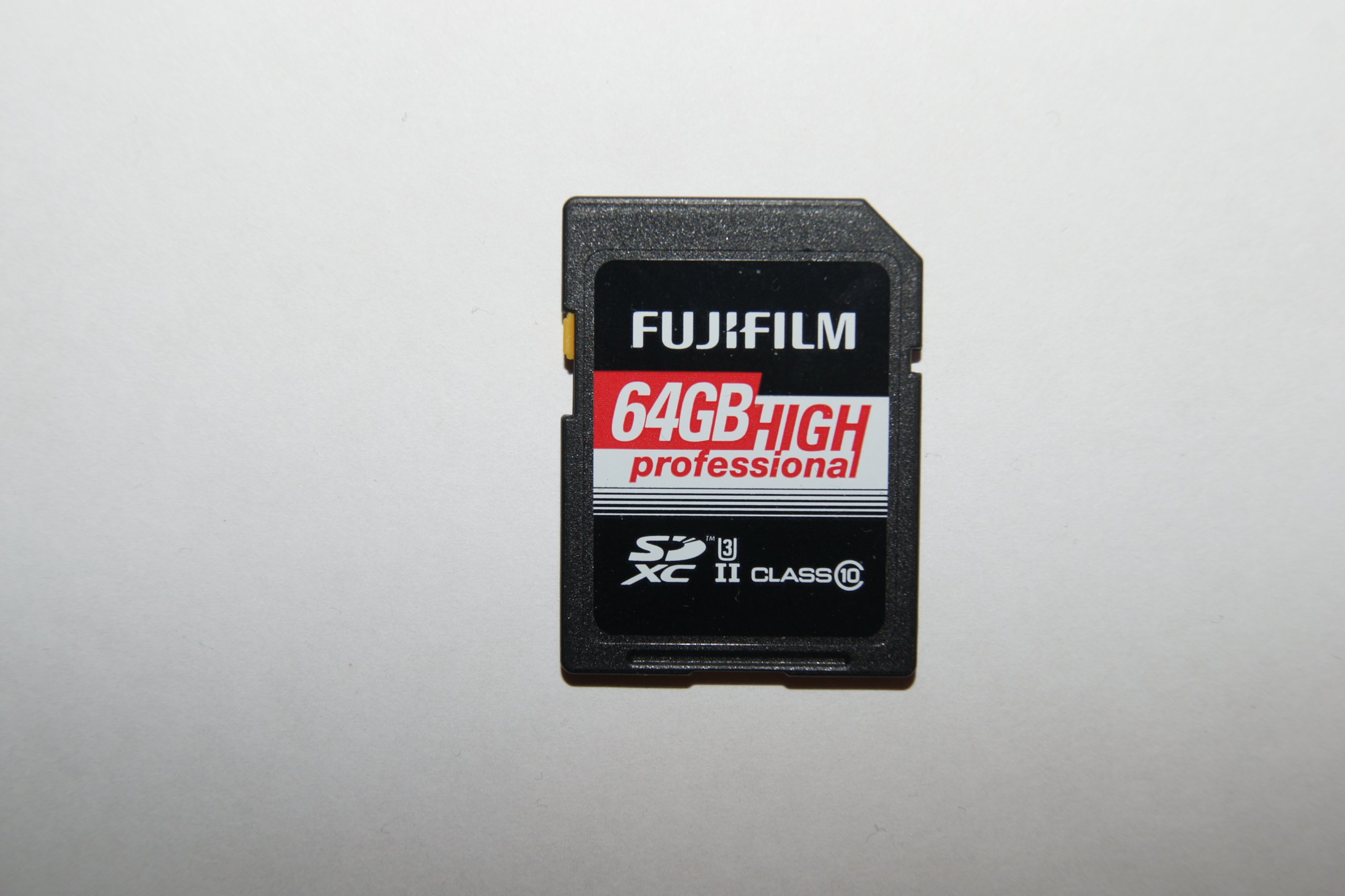 Fujifilm SDXC-64GB High Professional C10 UHS-II schwarz 