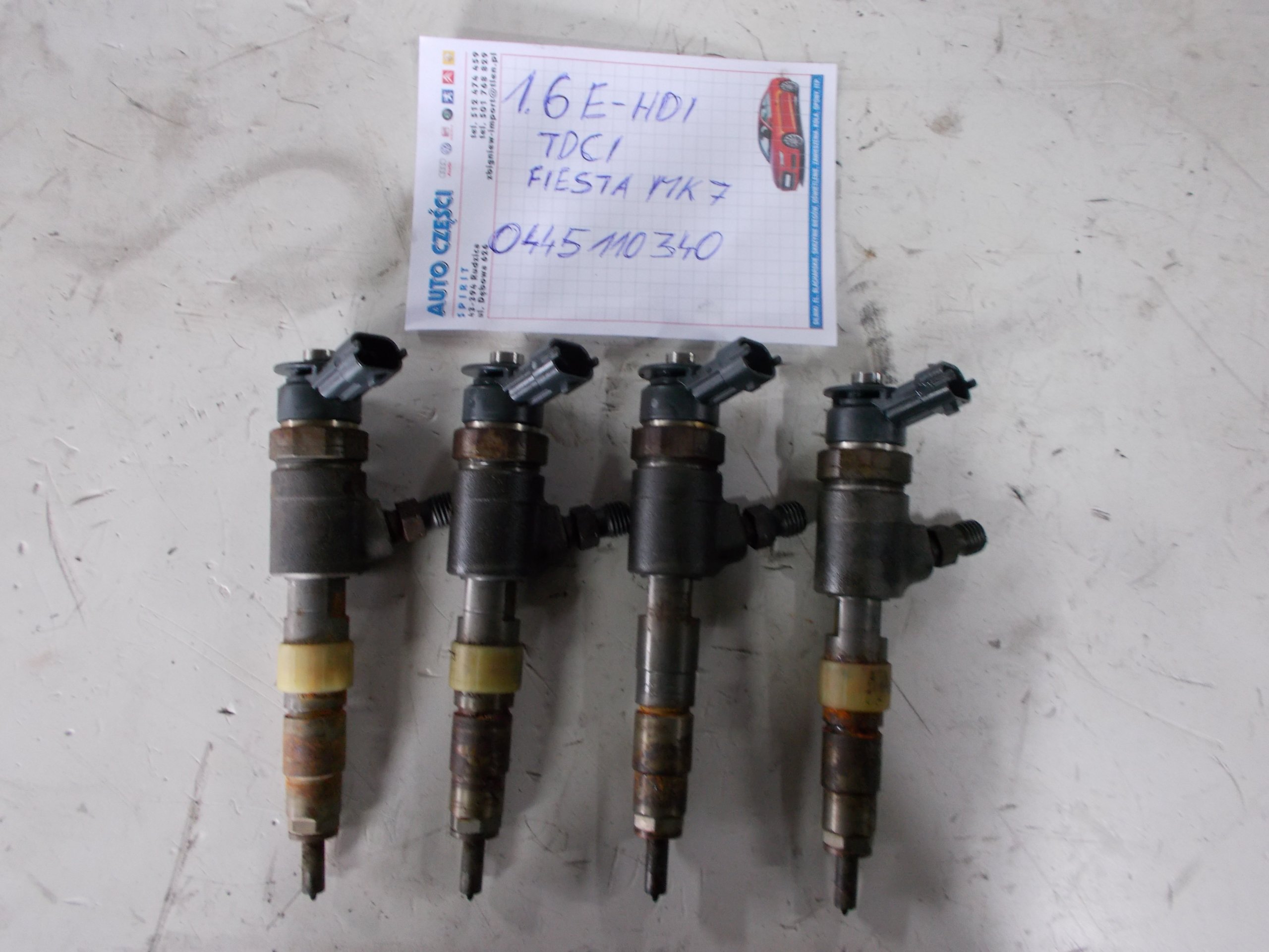 PEUGEOT CITROEN FORD 1.6 HDI ВПОРСКУВАННЯ 0445110340