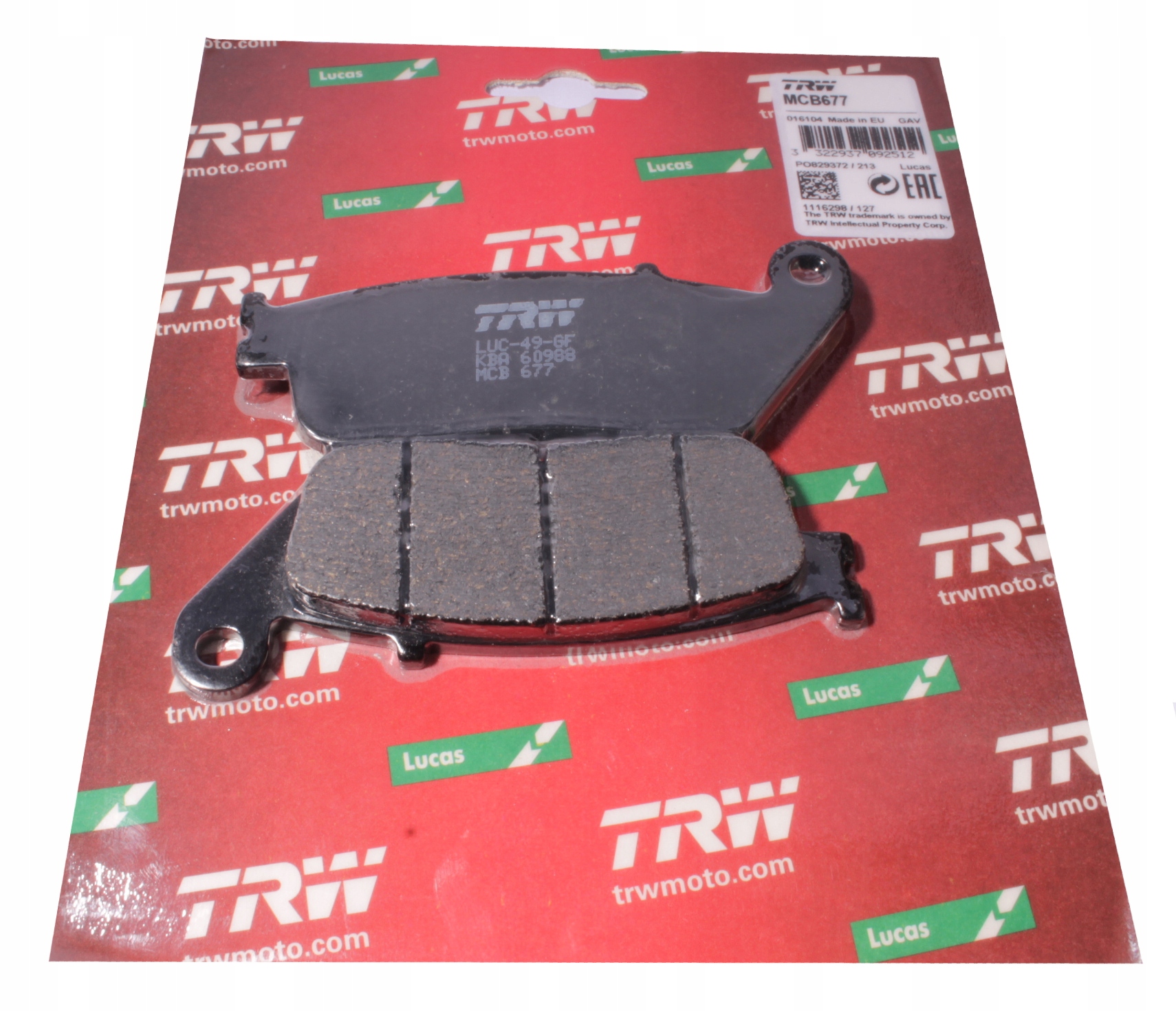 Přední brzdové Destičky Honda Cb Vtr 250 Přední