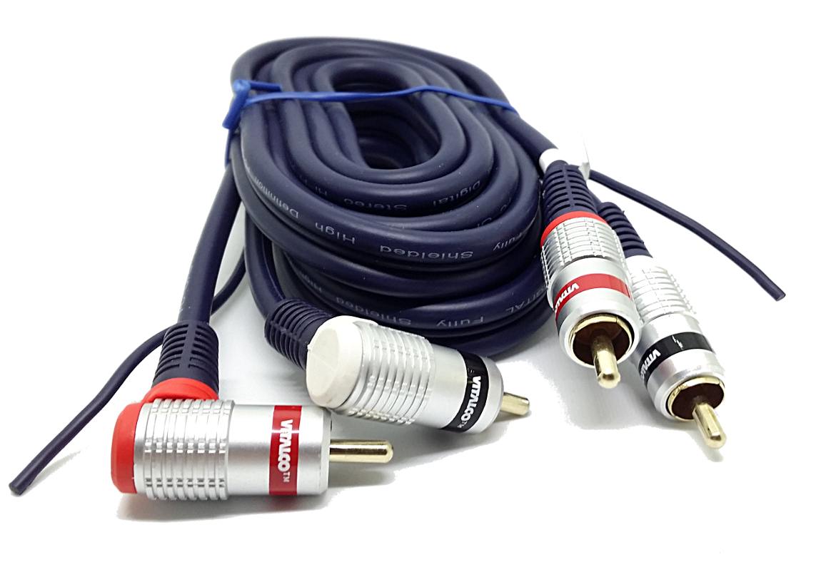 Kabel Caraudio do wzmacniacza 2x Rca +ster. 5m