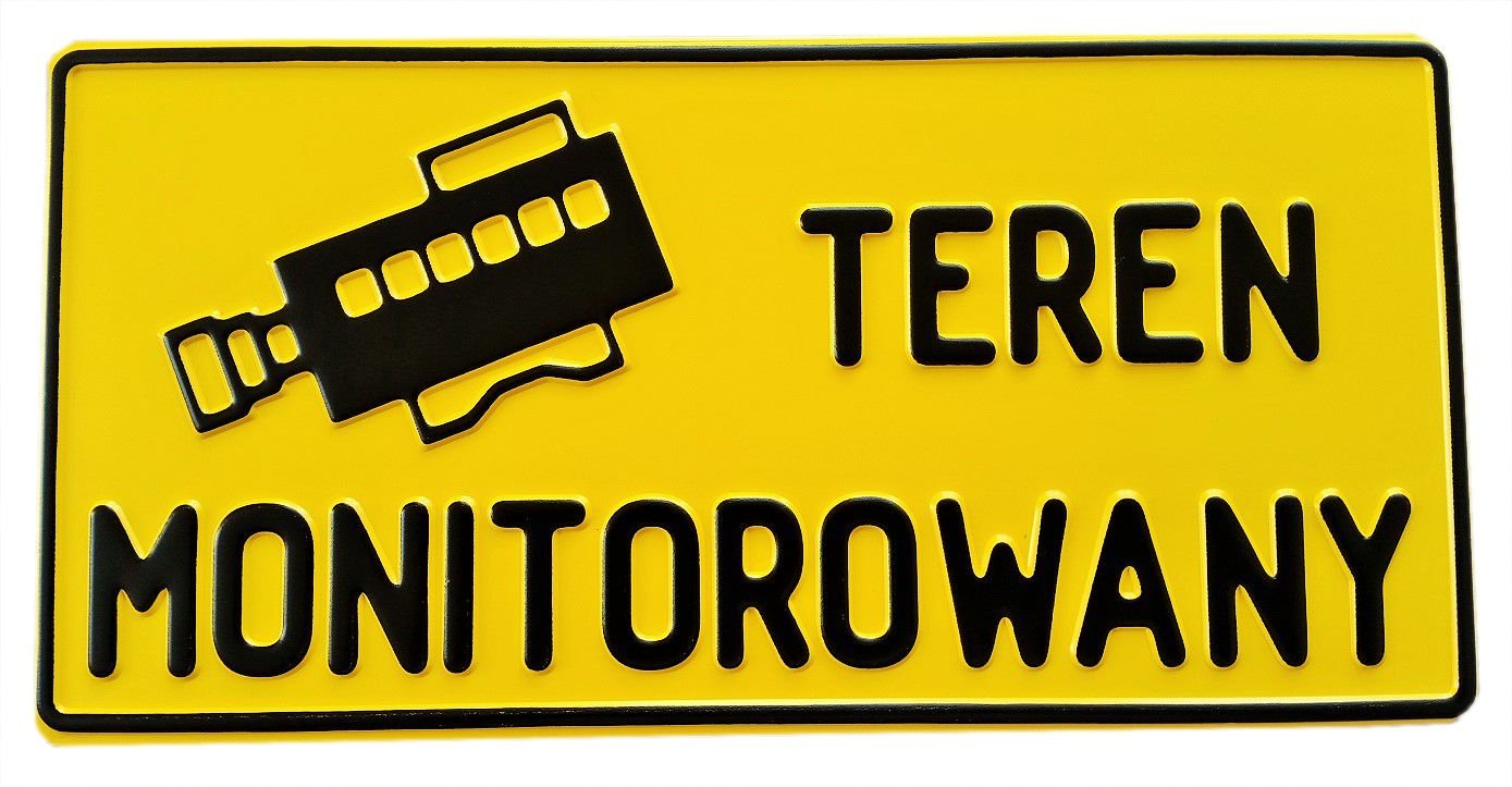 

Tabliczka Teren Monitorowany Monitoring 4