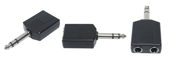 

Rozdzielacz Rozgałęźnik Jack 6.3mm na 2x Jack 6,3