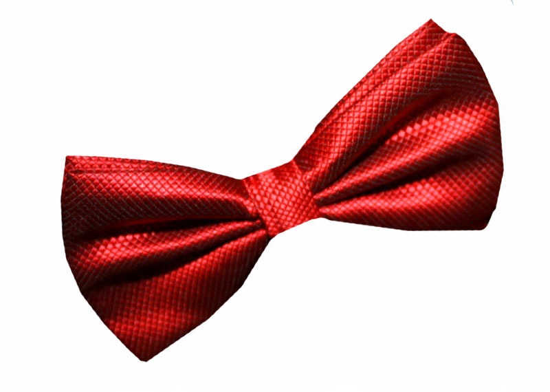 

013 Mucha muszka męska elegancka Czerwona Czarna