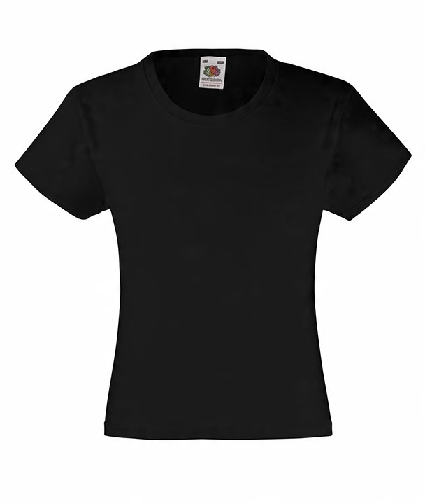 

Fruit of the Loom koszulka t-shirt Girls Blac 5-6