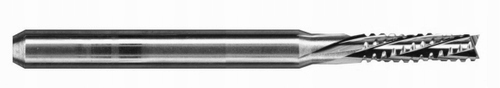 Frez spiralny wieloostrzowy łamacz 3,0 mm VHM CNC Twardość (HRC) 45