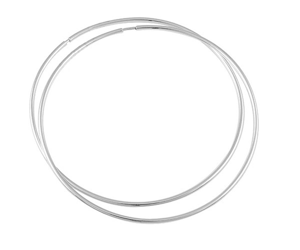 

Kolczyki Srebrne Koła Kółka 6CM Srebro Pr. 925