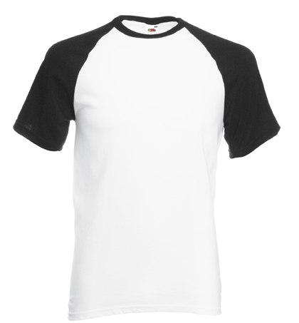 

Koszulka T-shirt Baseball White/Black L