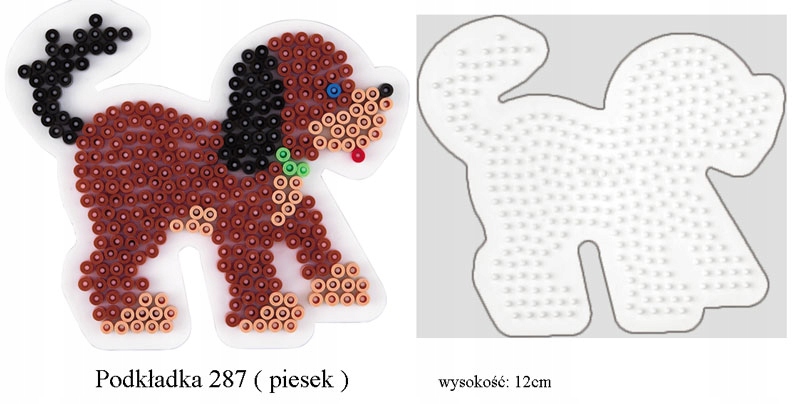 Podkładka pies do koralików HAMA MIDI koraliki Bohater brak