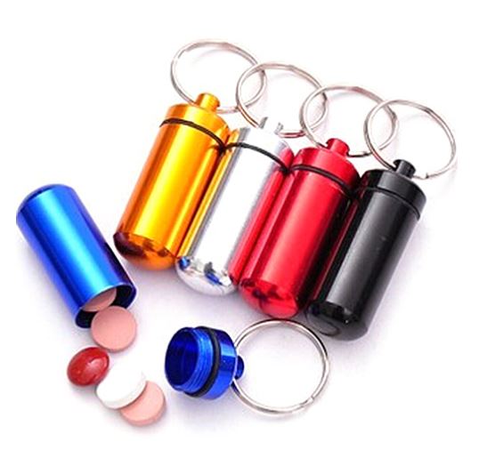 

Brelok Do Kluczy Pojemnik Survival Tabakierka Edc