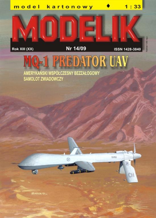 Modelik nr 14/09 MQ-1 Predator Uav