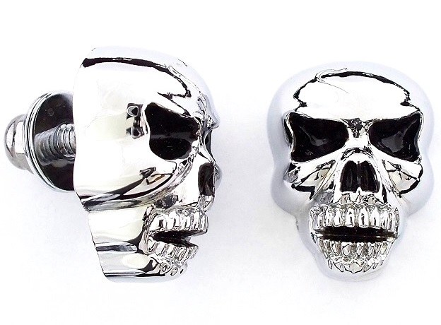 БОЛТЫ ДЮЙМОВЫЕ ГАЙКИ БОЛЬШОЙ ХАРЛИ ЧЕРЕП ХРОМ