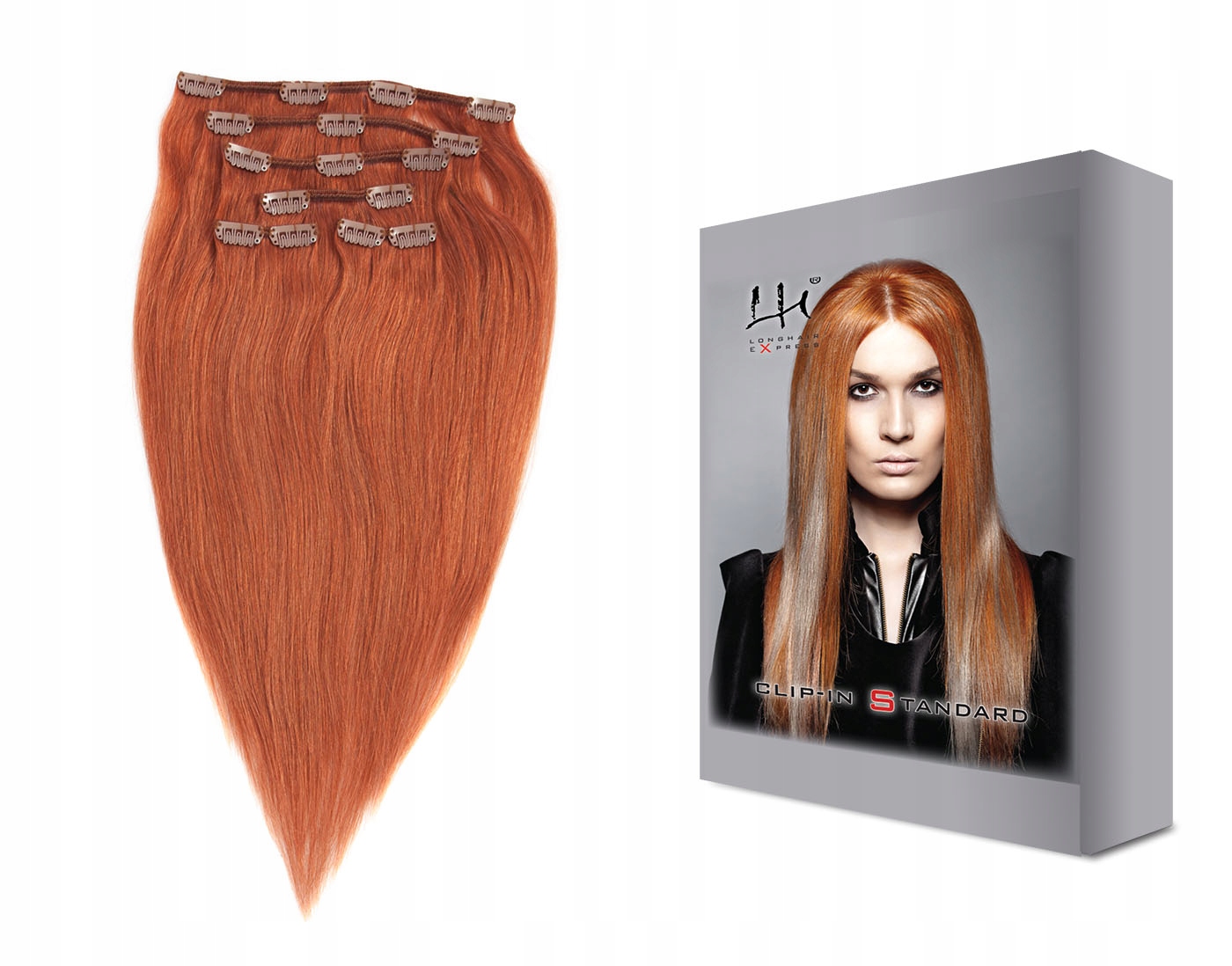 130 – 50-55 cm 6dílná sada přírodních vlasů