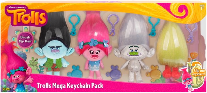 

Zestaw Trole 4 Pluszowe Figurki Breloki Tm Toys