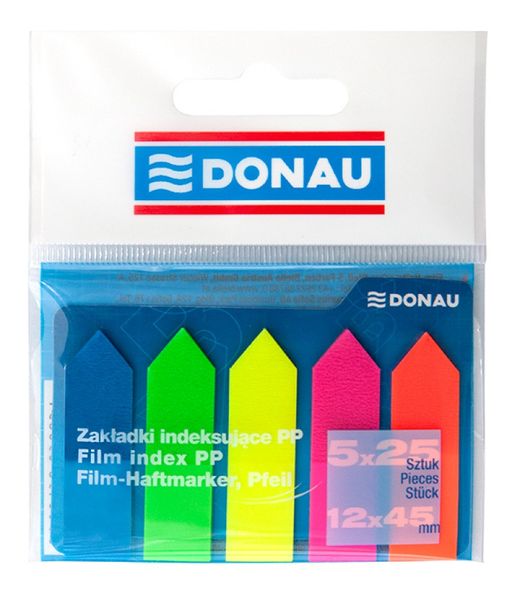 

Zakładki Indeksujące Donau, Pp, 12X45MM, Strzałka,