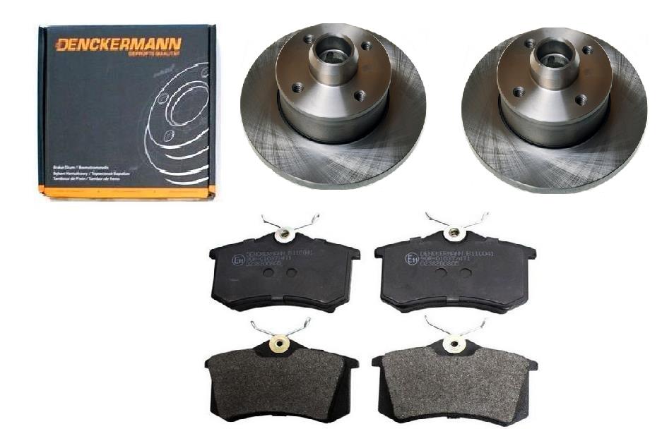 Kotouče Kostky Golf II III Vento Jetta Passat B3 B4 Zadní 226 mm Sada 4 šrouby