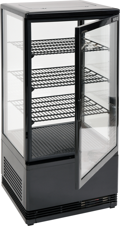 WITRYNA CHŁODNICZA 78L LADA CUKIERNICZA CZARNA Model YG-05056
