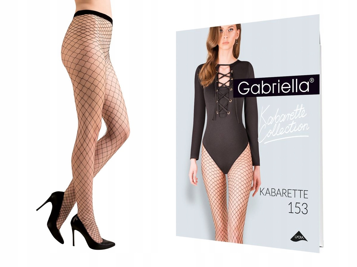 

Kabaretki Gabriella Model 153 Nero 3/4