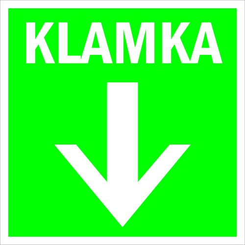 

Naklejka Informacyjna Klamka 10X10 CM