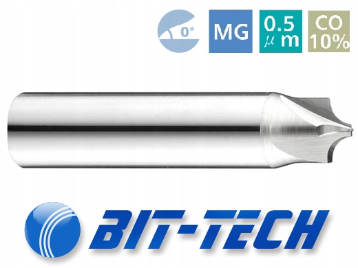 Frez do zaokrąglania krawędzi R=0,5mm chwyt 4mm Marka Bit-Tech
