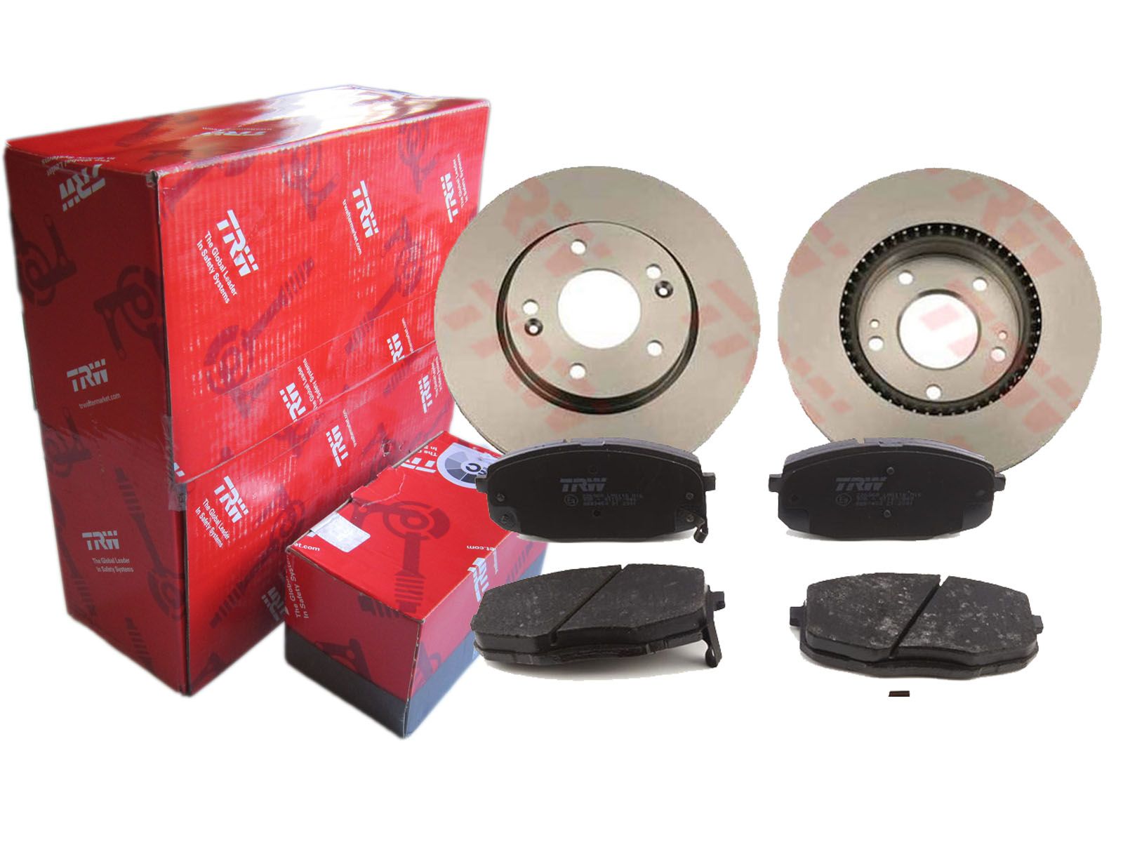 Диски + колодки TRW передні HYUNDAI i30 KIA CEED