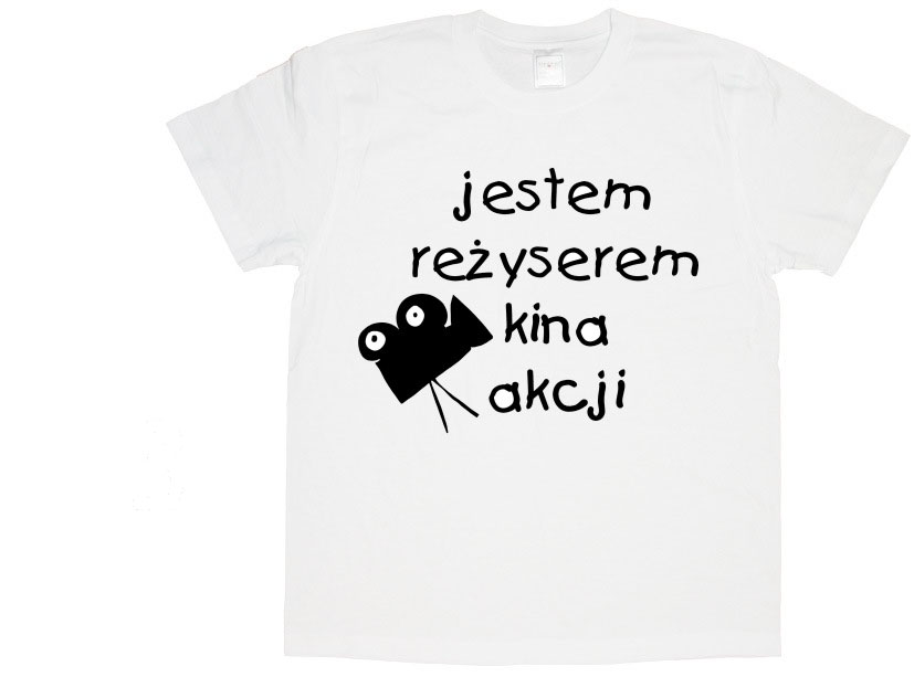 MĘSKA KAMERZYSTA FILMOWIEC OPERATOR REŻYSER k7a Dekolt okrągły