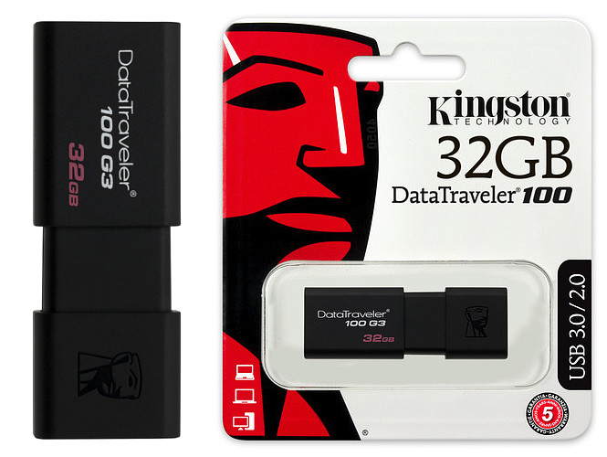 

Pendrive Kingston DT100 32 Gb Pamięci G3 Usb 3.0