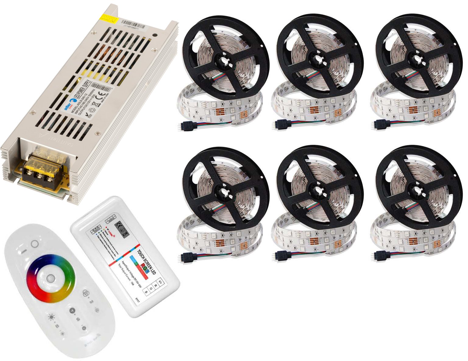 Taśma LED ZESTAW 5050 30m 150RGB+BIAŁY PILOT DOTYK