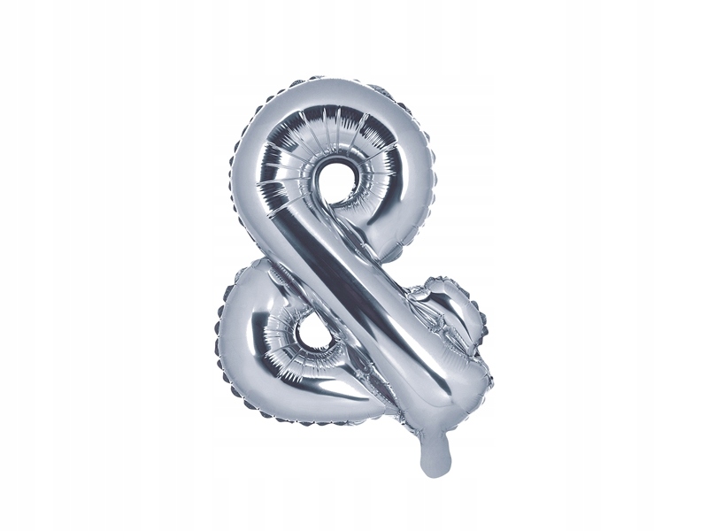 

Balon foliowy & srebrny 35cm 1szt FB11M-018