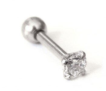 

kolczyk do tragus chrząstki cyrkonia swarovski