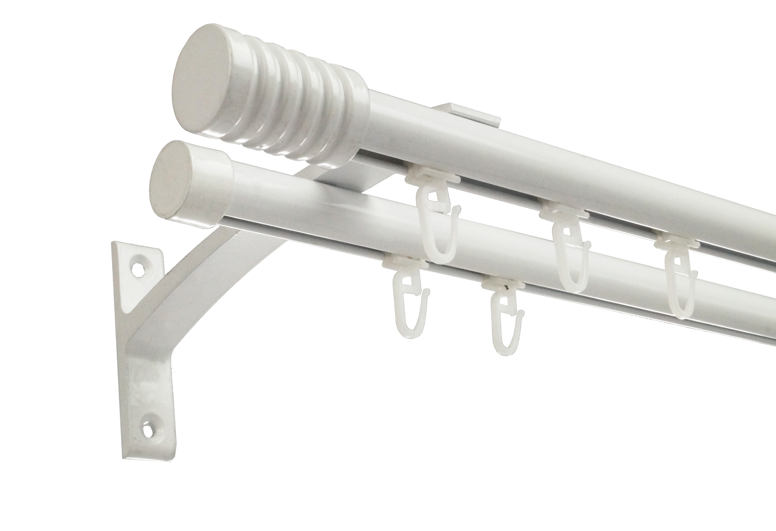 

Karnisz szynowy Aluminium podwójny fi 19 200 cm