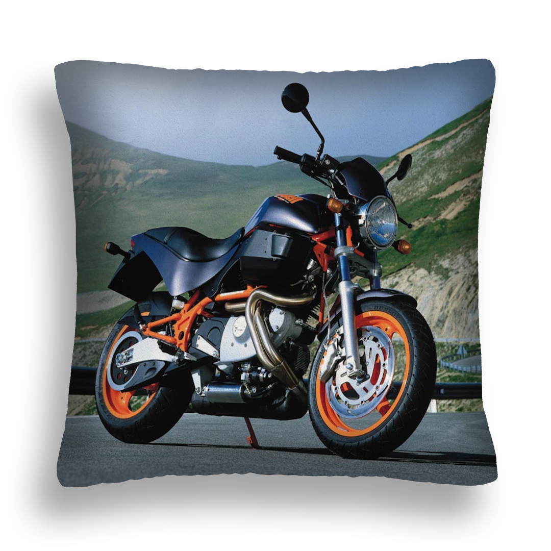 PODUSZKA MOTOR 18 ORANGE NAKED BIKE POSZEWKA 40X40