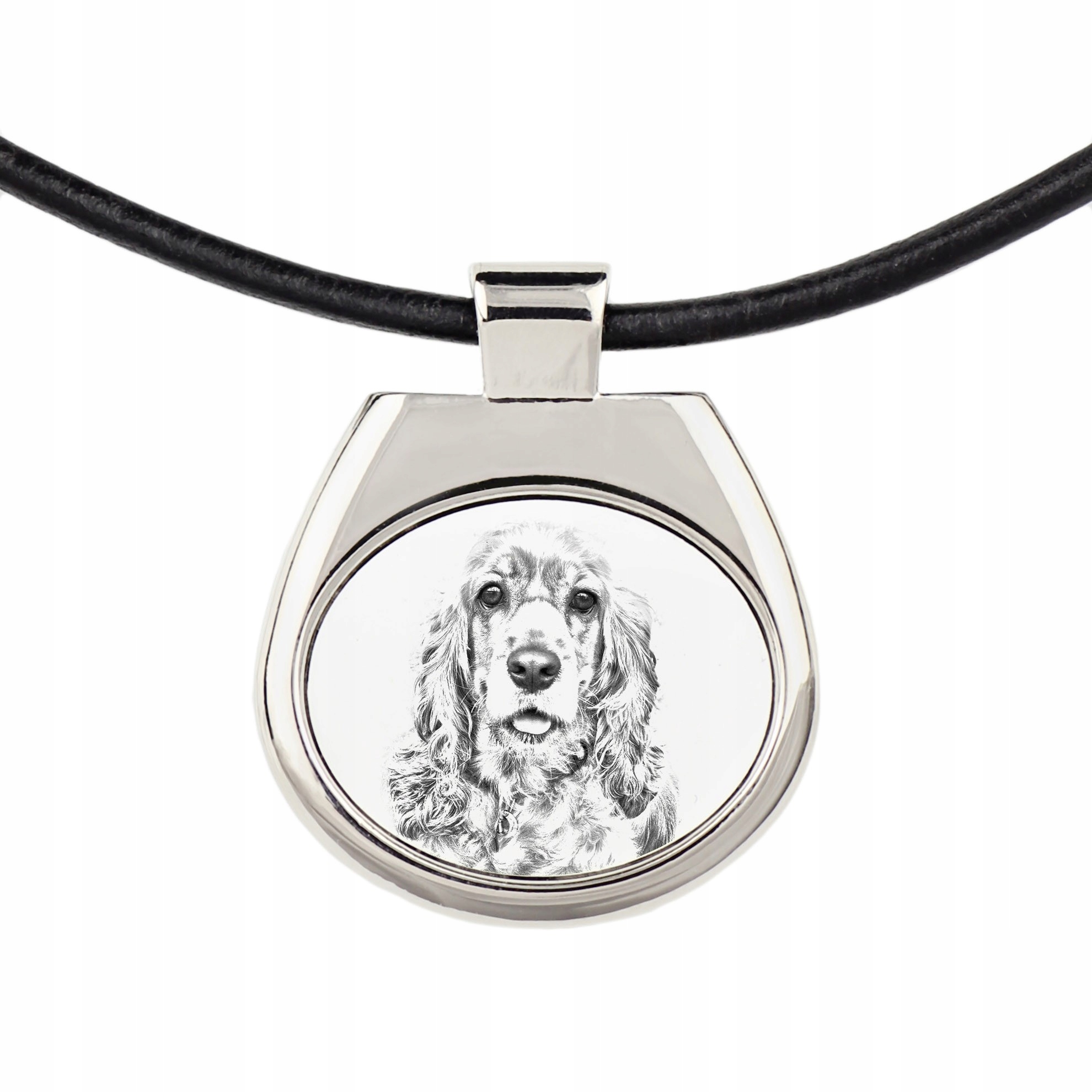 

Cocker spaniel Naszyjnik zawieszka na rzemieniu