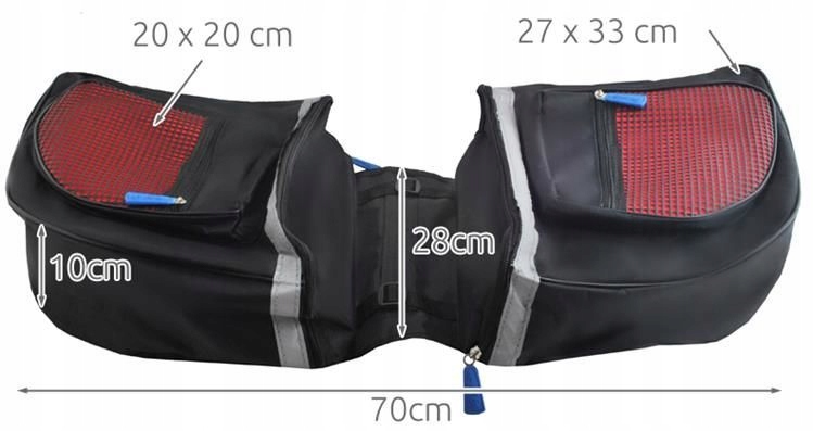 TORBA ROWEROWA SAKWA NA BAGAŻNIK ROWER WODOODPORNA Waga 500 g