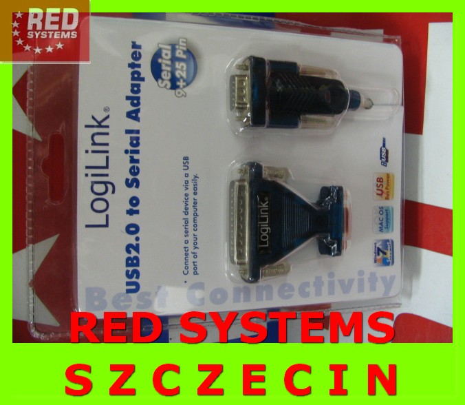 Adapter USB RS232 COM DB9 DB25 pin zgodny z Win10 Marka Inna