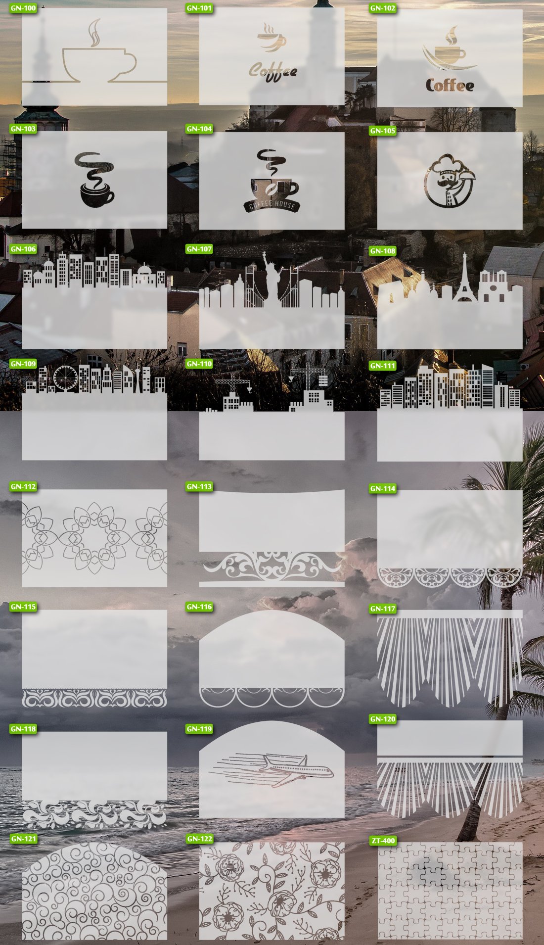 NAKLEJKA folia MATUJĄCA Piaskowane szkło ZAZDROSKA Długość 47 cm