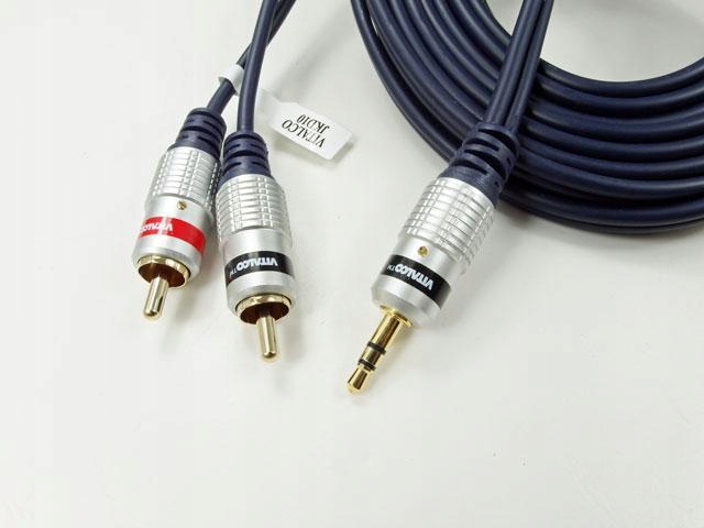 

kabel przewód jack 3,5 na 2 rca chinch 5m Vitalco
