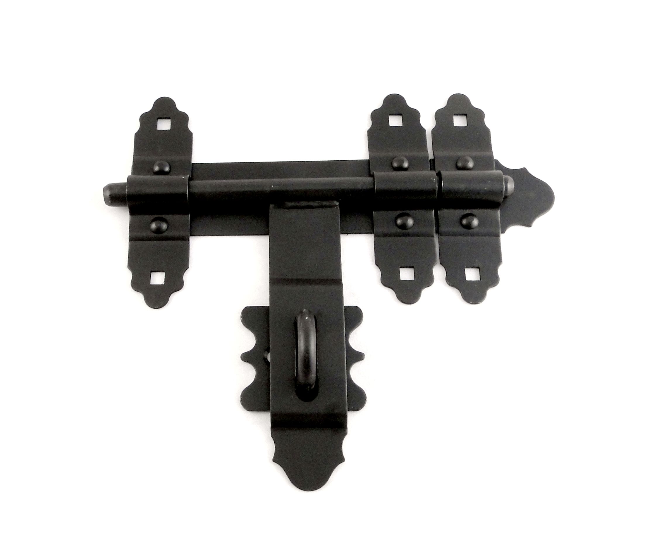 

Zasuwa Do Drzwi Brama Garaż Rygiel 200 mm Czarna