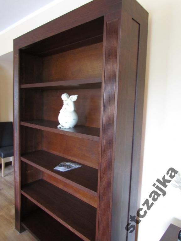 ELEGANCKA DĘBOWA BIBLIOTECZKA REGAŁ KUBUS CZAJKA Marka Meble Czajka