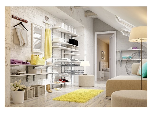 System regałowy Integri SZYNA PIONOWA pojedyncza WLS 1500 1.5m ANTRACYT Kolor mebla antracyt